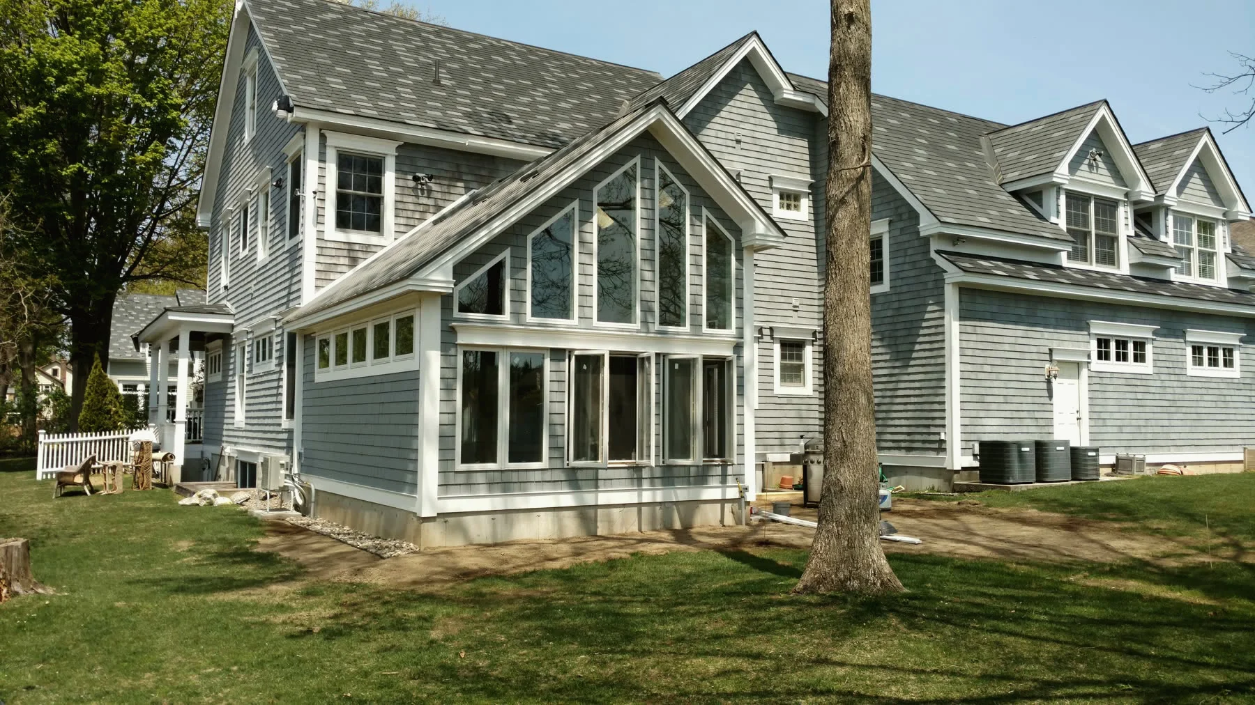 Cathedral-gable home addition